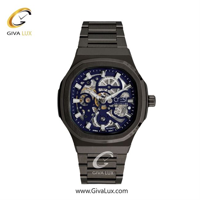 ساعت مچی اورجینال مردانه کرست مشکی | مشکی| سرمه ای| کد رفرنس Crest 6327-1