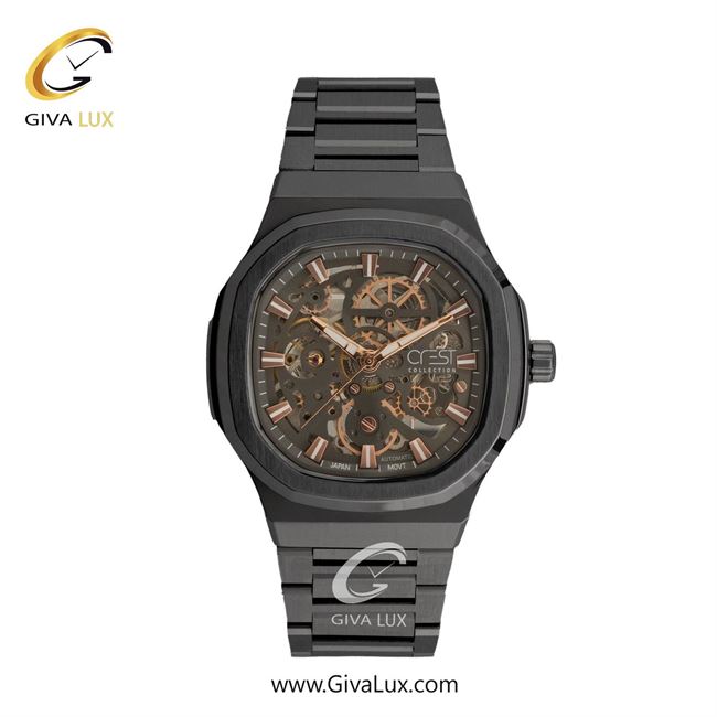 ساعت مچی اورجینال مردانه کرست مشکی | مشکی| قهوه ای| کد رفرنس Crest 6327-2