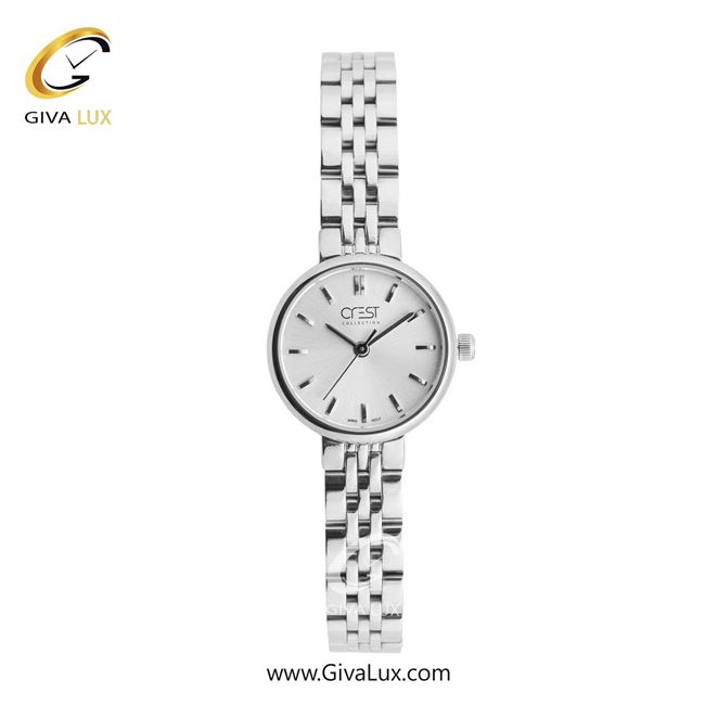 ساعت مچی اورجینال زنانه کرست نقره ای | نقره ای| نقره ای| کد رفرنس Crest 6329-1