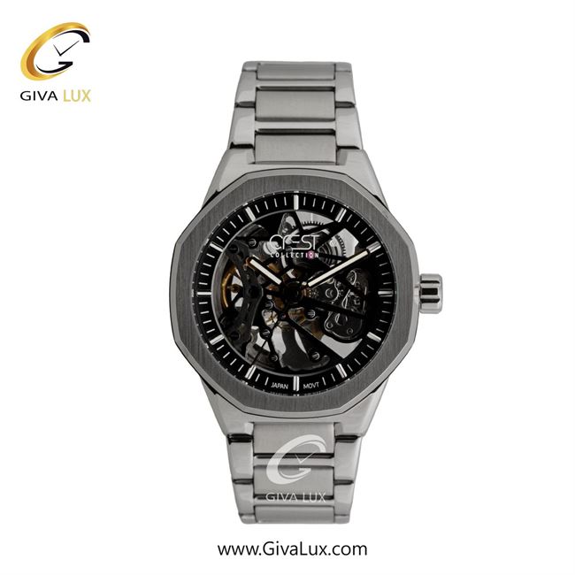 ساعت مچی اورجینال مردانه کرست تیتانیوم | تیتانیوم(زغالی)| مشکی| کد رفرنس Crest 6331-5