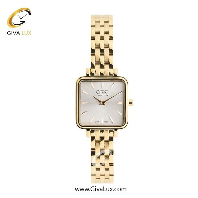 ساعت مچی اورجینال زنانه کرست طلایی | طلایی| نقره ای| کد رفرنس Crest 6332-2
