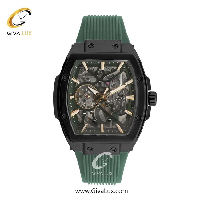 ساعت مچی اورجینال مردانه کرست مشکی | سبز| سبز یشمی تیره-مشکی| کد رفرنس Crest 6335-3