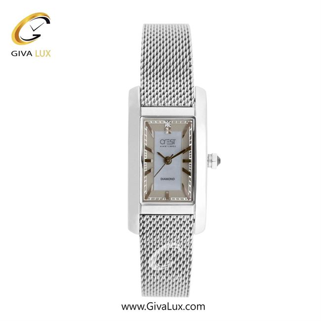 ساعت مچی اورجینال زنانه کرست نقره ای | نقره ای| طوسی| کد رفرنس Crest 6337-4