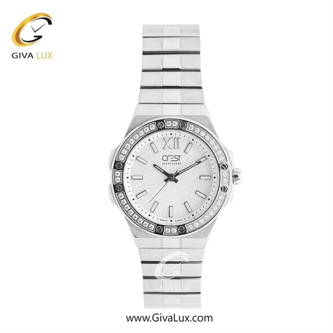 ساعت مچی اورجینال زنانه کرست نقره ای | نقره ای| سفید| کد رفرنس Crest 6340-1