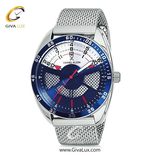 ساعت مچی اورجینال مردانه دنیل کلین نقره ای | نقره ای| نقره ای-سرمه ای| کد رفرنس DK12221-2