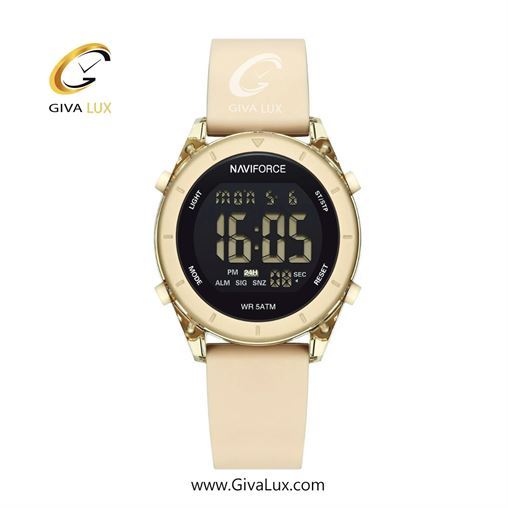 ساعت مچی اورجینال زنانه ناوی فورس|Naviforce|نوی فورس|نیوی فورس کرم | بژ -کرم| مشکی| کد رفرنس NF7108 BG/BG