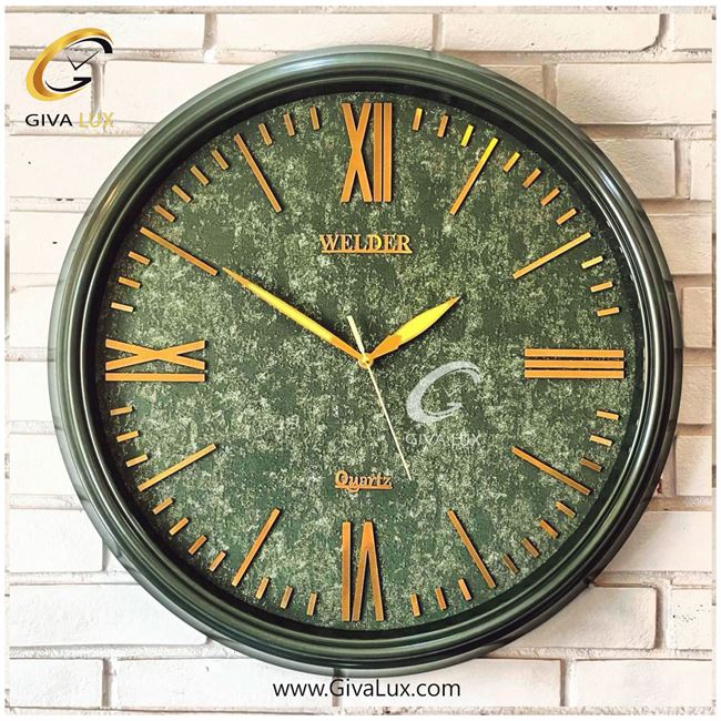 ساعت دیواری اورجینال ولدر PVC سبز| کد رفرنس 641