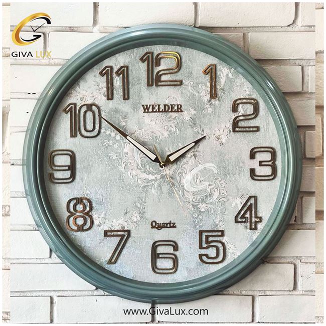 ساعت دیواری اورجینال ولدر PVC سبز| کد رفرنس 641