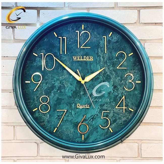 ساعت دیواری اورجینال ولدر PVC سبز| کد رفرنس 645