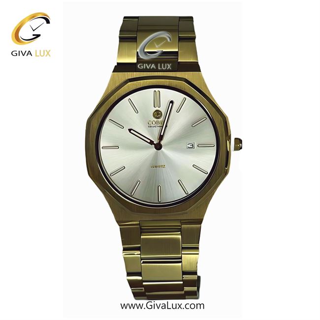 ساعت مچی اورجینال مردانه کوبل | COBEL  طلایی | طلایی| سفید| کد رفرنس 6460G 6460G-3.jpg