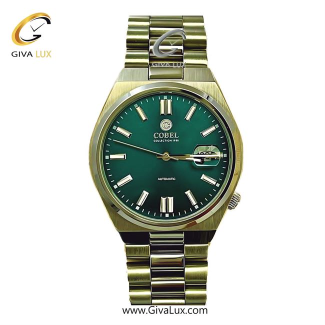 ساعت مچی اورجینال مردانه کوبل | COBEL  طلایی | طلایی| سبز یشمی تیره| کد رفرنس 6487 6487-2.jpg