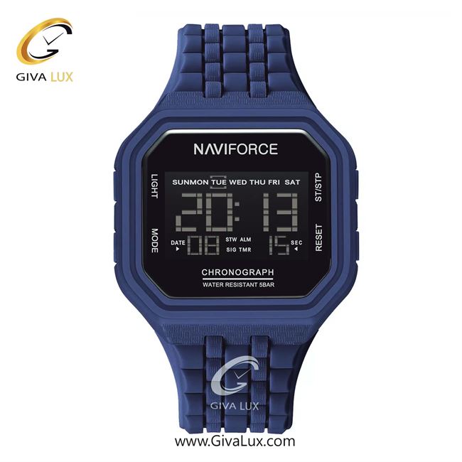 ساعت مچی اورجینال مردانه ناوی فورس|Naviforce|نوی فورس|نیوی فورس آبی | آبی| مشکی| کد رفرنس NF7116 D.BE/D.BE