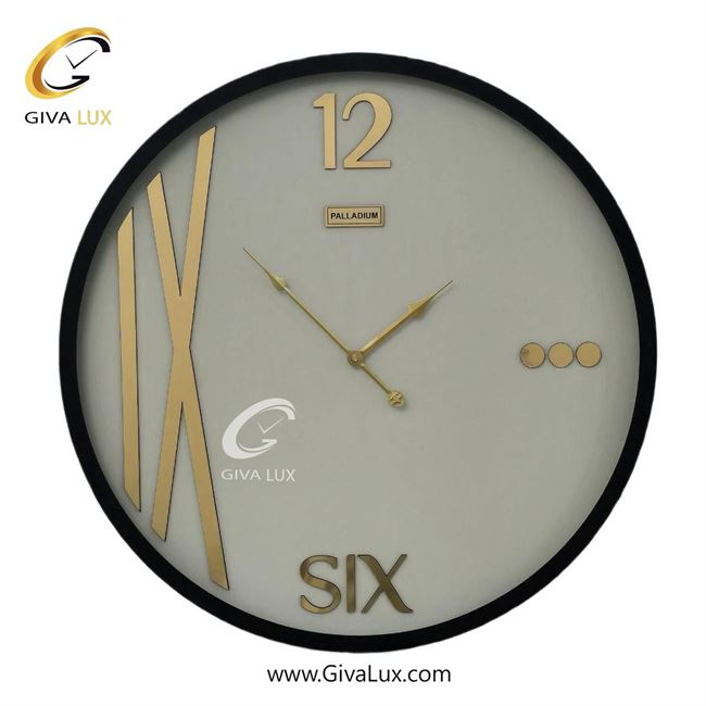ساعت دیواری اورجینال پالادیوم آلیاژ فلزی مشکی| کد رفرنس 702