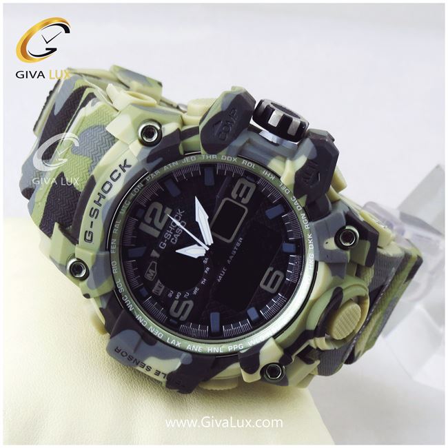 ساعت مچی اسپرت کاسیو جیشاک G-shock دو زمانه ارتشی