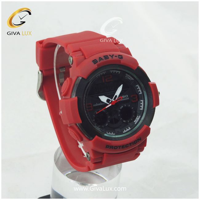 ساعت مچی اسپرت کاسیو جی شاک (BABY-G) سایز کوچک قرمز