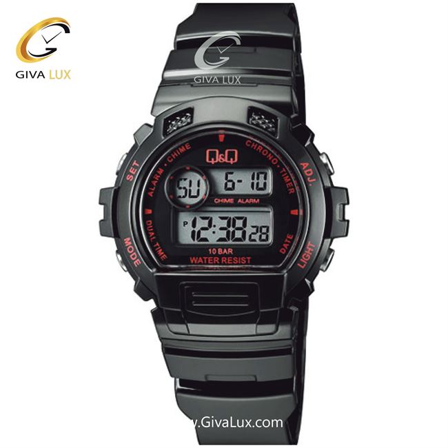 ساعت مچی اورجینال اسپرت کیو اند کیو Q&Q مشکی | مشکی| مشکی| کد رفرنس M153J001Y