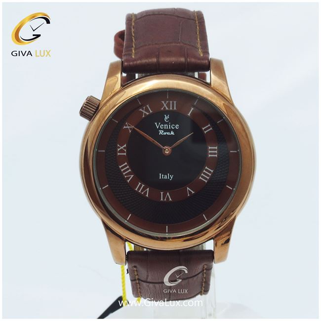 ساعت مردانه تک موتور بندچرمی ونیز