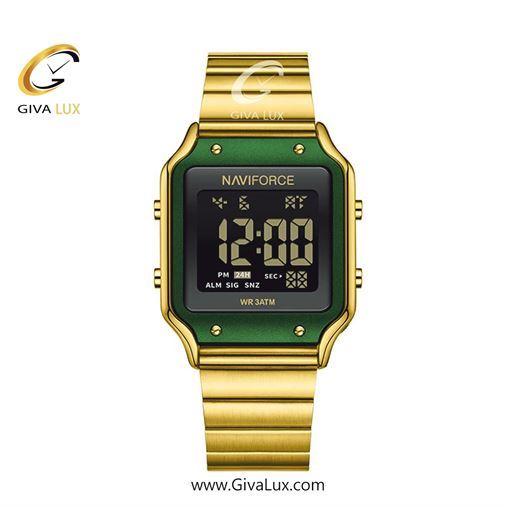 ساعت مچی اورجینال زنانه ناوی فورس|Naviforce|نوی فورس|نیوی فورس سبز | طلایی| مشکی| کد رفرنس NF5046 G/GN/G