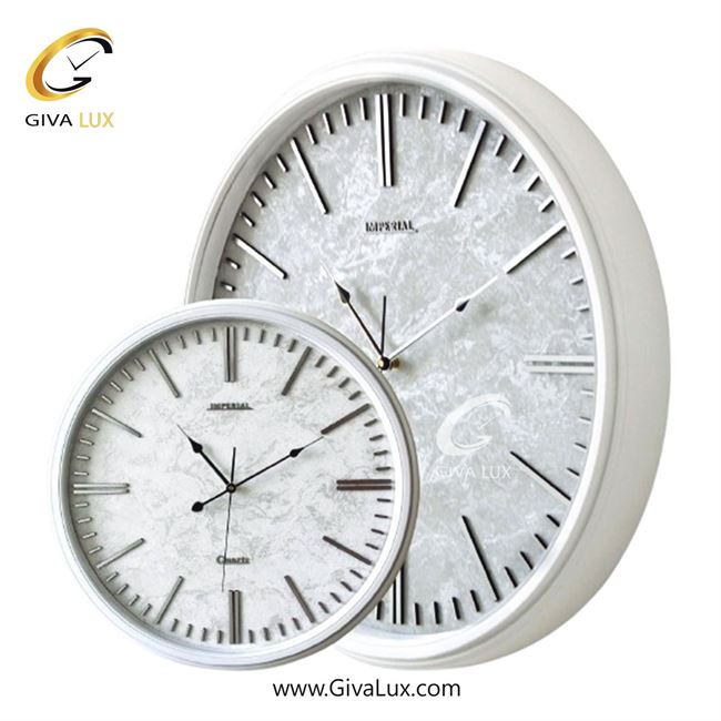 ساعت دیواری اورجینال امپریال PVC سفید| کد رفرنس 102