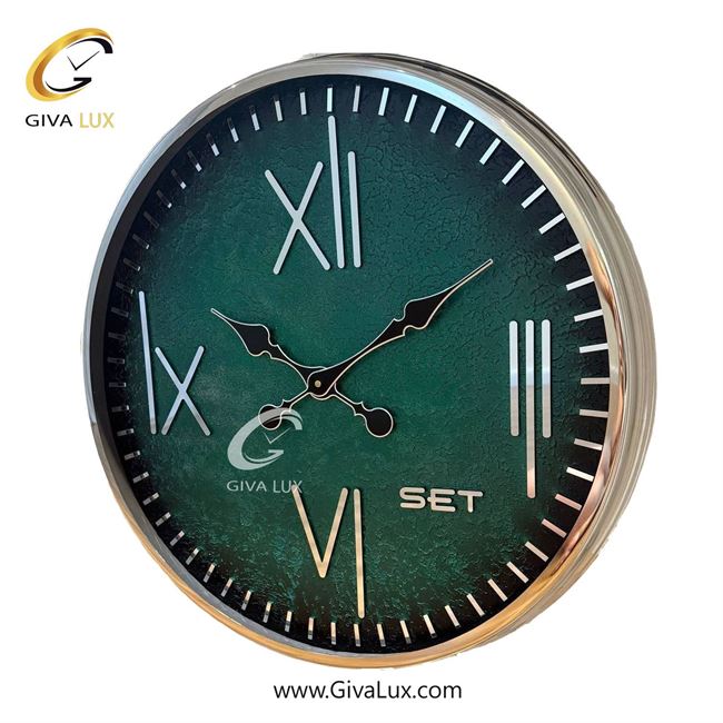 ساعت دیواری اورجینال ست آلیاژ فلزی نقره ای| کد رفرنس 106