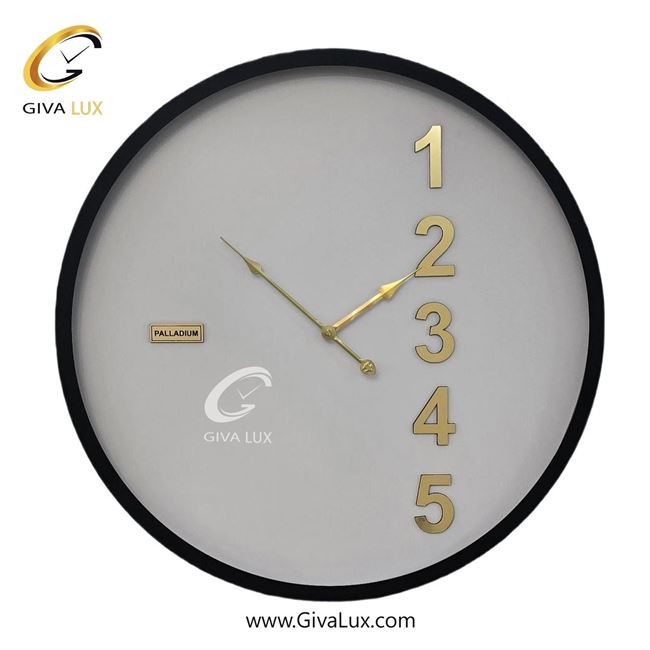 ساعت دیواری اورجینال پالادیوم آلیاژ فلزی مشکی| کد رفرنس 701
