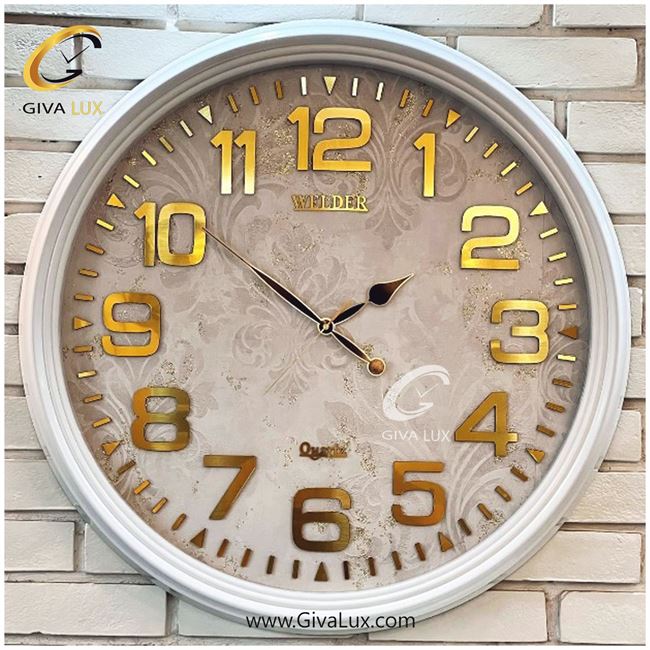 ساعت دیواری اورجینال ولدر PVC سفید| کد رفرنس 7016