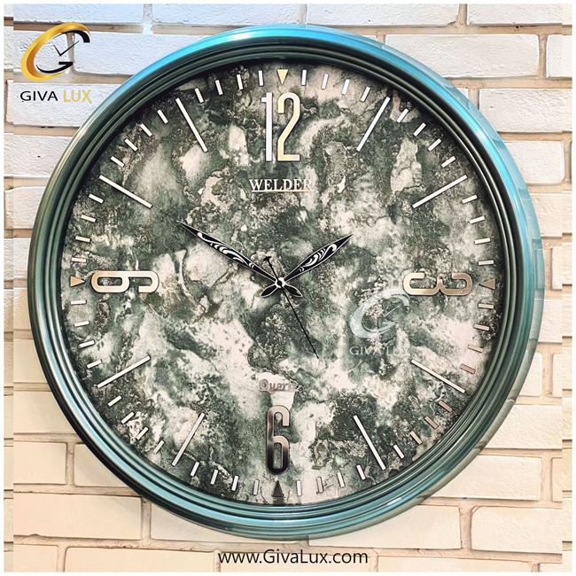 ساعت دیواری اورجینال ولدر PVC سبز| کد رفرنس 7019