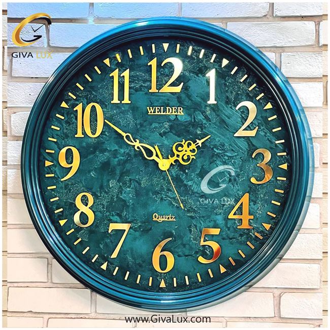ساعت دیواری اورجینال ولدر PVC سبز| کد رفرنس 7019