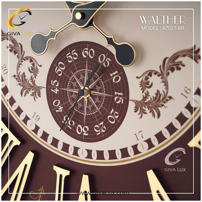 ساعت دیواری اورجینال والتر چوب قهوه ای| کد رفرنس 7021BR 7021-BR-2.jpg