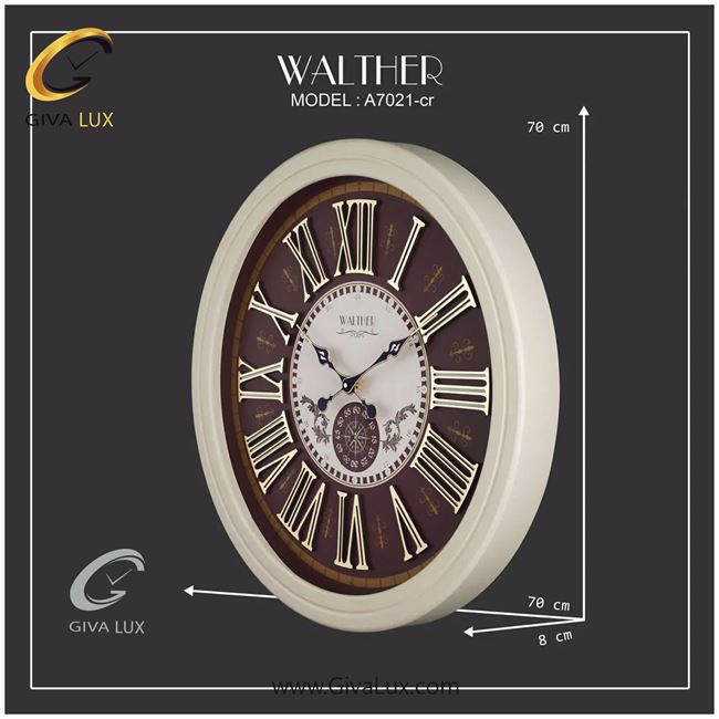 ساعت دیواری اورجینال والتر چوب کرم| کد رفرنس 7021CR 7021-CR-2.jpg