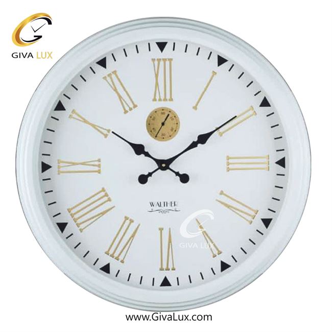 ساعت دیواری اورجینال والتر چوب سفید| کد رفرنس 7025WH