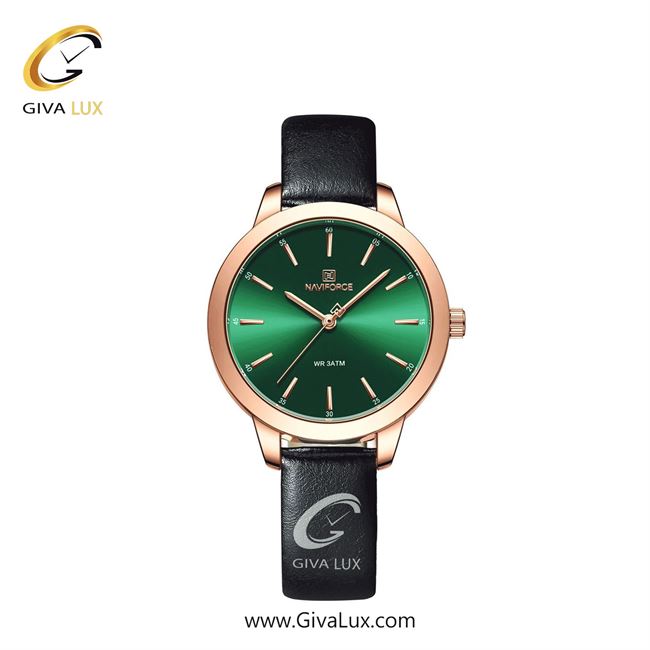 ساعت مچی اورجینال زنانه ناوی فورس|Naviforce|نوی فورس|نیوی فورس رزگلد | مشکی| سبز| کد رفرنس NF 5024