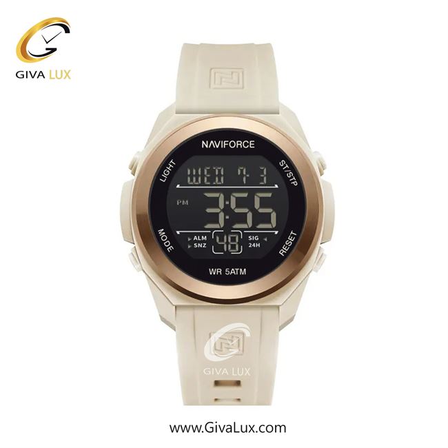 ساعت مچی اورجینال یونیسکس ناوی فورس|Naviforce|نوی فورس|نیوی فورس رزگلد | بژ -کرم| مشکی| کد رفرنس NF7111 BG/RG/BG