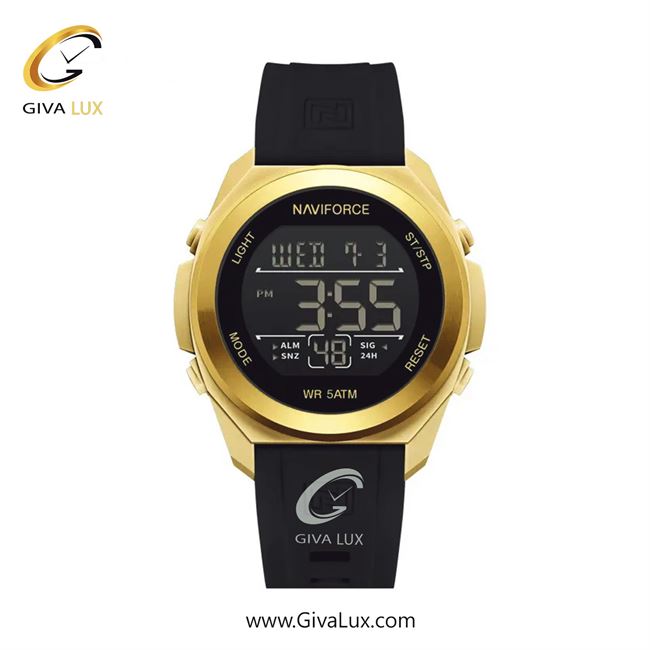 ساعت مچی اورجینال یونیسکس ناوی فورس|Naviforce|نوی فورس|نیوی فورس طلایی | مشکی| مشکی| کد رفرنس NF7111 G/G/B