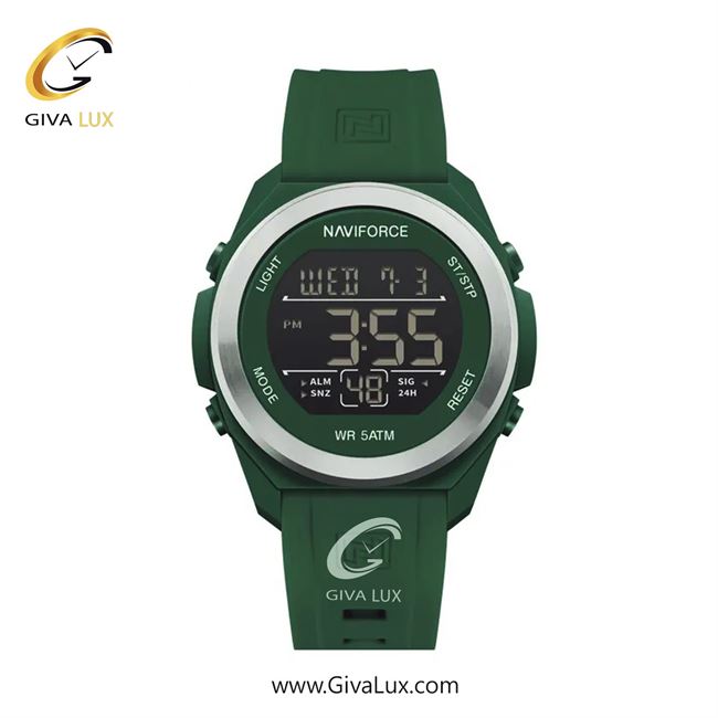 ساعت مچی اورجینال یونیسکس ناوی فورس|Naviforce|نوی فورس|نیوی فورس نقره ای | سبز| مشکی| کد رفرنس NF7111 GN/S/GN