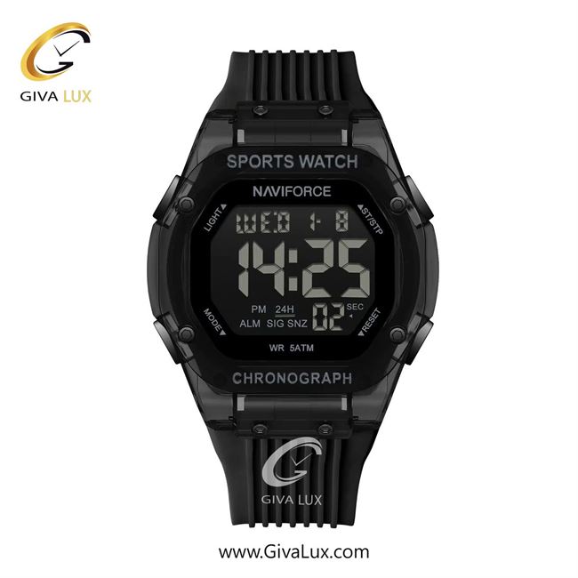 ساعت مچی اورجینال مردانه ناوی فورس|Naviforce|نوی فورس|نیوی فورس مشکی | مشکی| مشکی| کد رفرنس NF7113 B/B