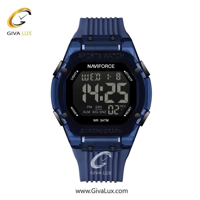 ساعت مچی اورجینال مردانه ناوی فورس|Naviforce|نوی فورس|نیوی فورس آبی | آبی| مشکی| کد رفرنس NF7113 BE/BE