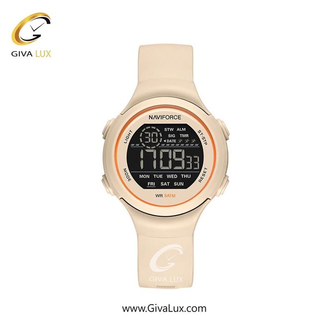 ساعت مچی اورجینال زنانه ناوی فورس|Naviforce|نوی فورس|نیوی فورس کرم | بژ -کرم| مشکی| کد رفرنس NF7119 BG/BG