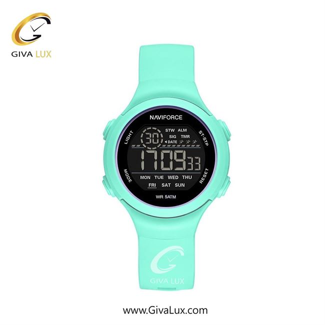 ساعت مچی اورجینال زنانه ناوی فورس|Naviforce|نوی فورس|نیوی فورس فسفری | فسفری| مشکی| کد رفرنس NF7119 Q/Q