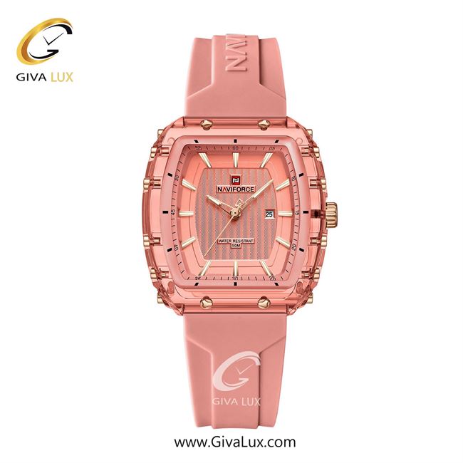 ساعت مچی اورجینال زنانه ناوی فورس|Naviforce|نوی فورس|نیوی فورس صورتی | صورتی| صورتی| کد رفرنس NF7124 P/P/P