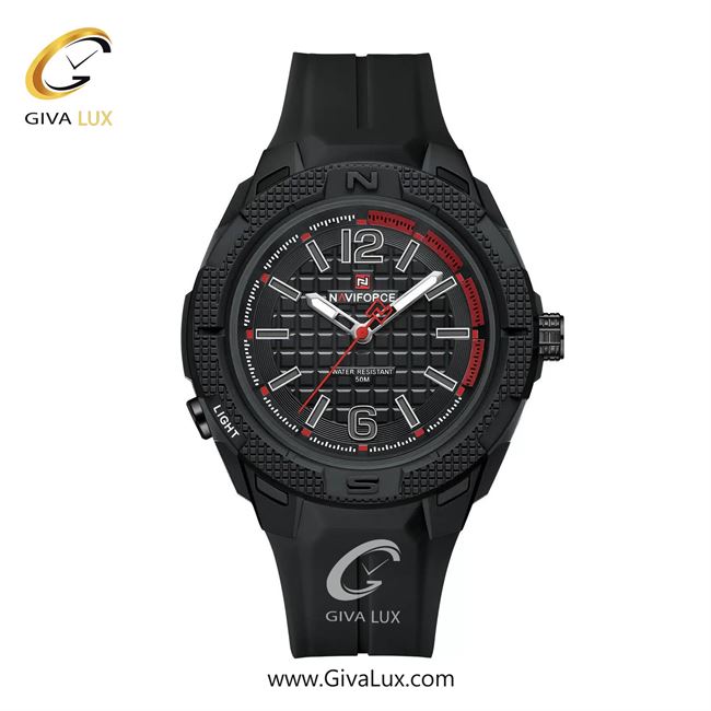 ساعت مچی اورجینال مردانه ناوی فورس|Naviforce|نوی فورس|نیوی فورس مشکی | مشکی| مشکی| کد رفرنس NF7126 B/B/B