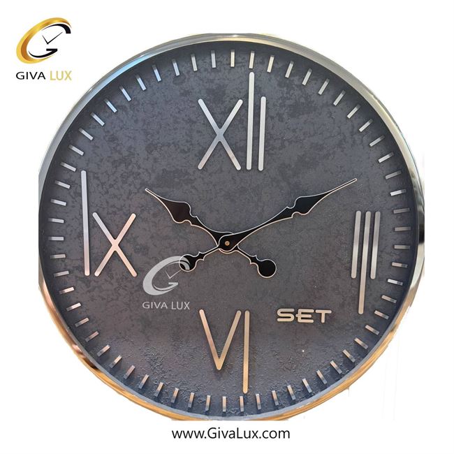 ساعت دیواری اورجینال ست آلیاژ فلزی نقره ای| کد رفرنس 106