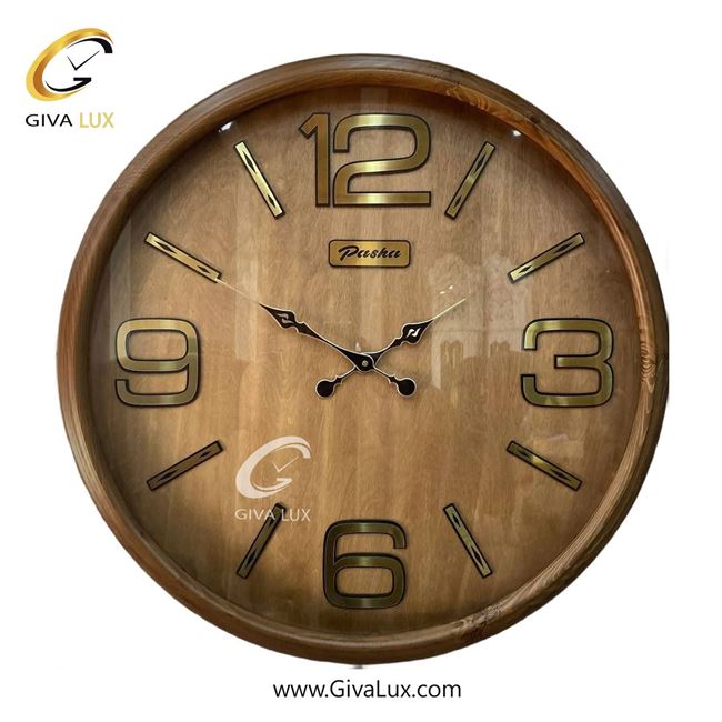 ساعت دیواری اورجینال پاشا چوب قهوه ای| کد رفرنس 755