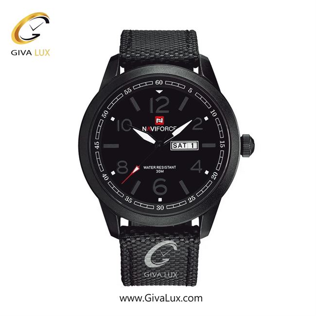 ساعت مچی اورجینال اسپرت-مردانه ناوی فورس|Naviforce|نوی فورس|نیوی فورس مشکی | مشکی| مشکی| کد رفرنس NF9101