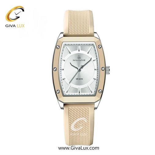 ساعت مچی اورجینال زنانه ناوی فورس|Naviforce|نوی فورس|نیوی فورس نقره ای-کرم | کرم| نقره ای| کد رفرنس NF5049