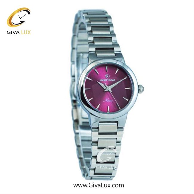 ساعت مچی اورجینال زنانه دنیل سزار نقره ای | نقره ای| بنفش| کد رفرنس DC-1274