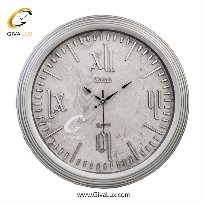 ساعت دیواری اورجینال والار PVC طوسی| کد رفرنس 520