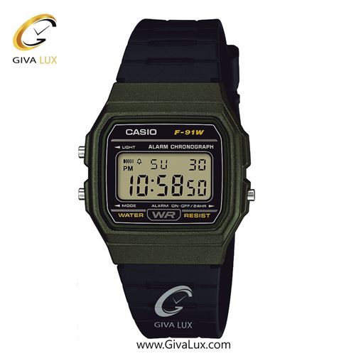 ساعت مچی اورجینال یونیسکس کاسیو Casio سبز | مشکی| مشکی| کد رفرنس F-91WM-3ADF