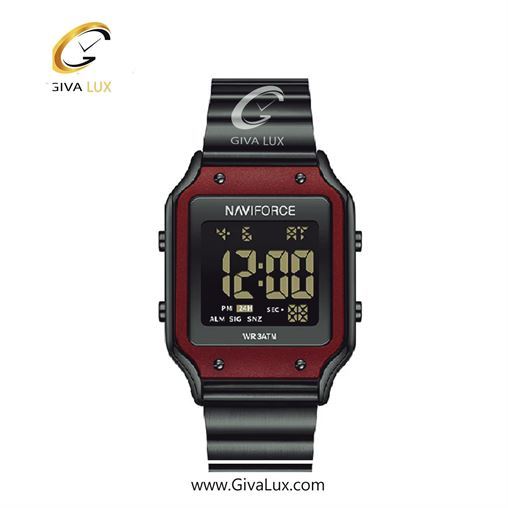 ساعت مچی اورجینال زنانه ناوی فورس|Naviforce|نوی فورس|نیوی فورس قرمز | مشکی| مشکی| کد رفرنس NF5046 B/R/B