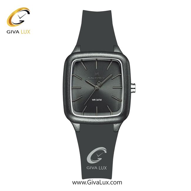 ساعت مچی اورجینال زنانه ناوی فورس|Naviforce|نوی فورس|نیوی فورس تیتانیوم | طوسی| دودی|تیتانیوم| کد رفرنس NF5055 GY/GY